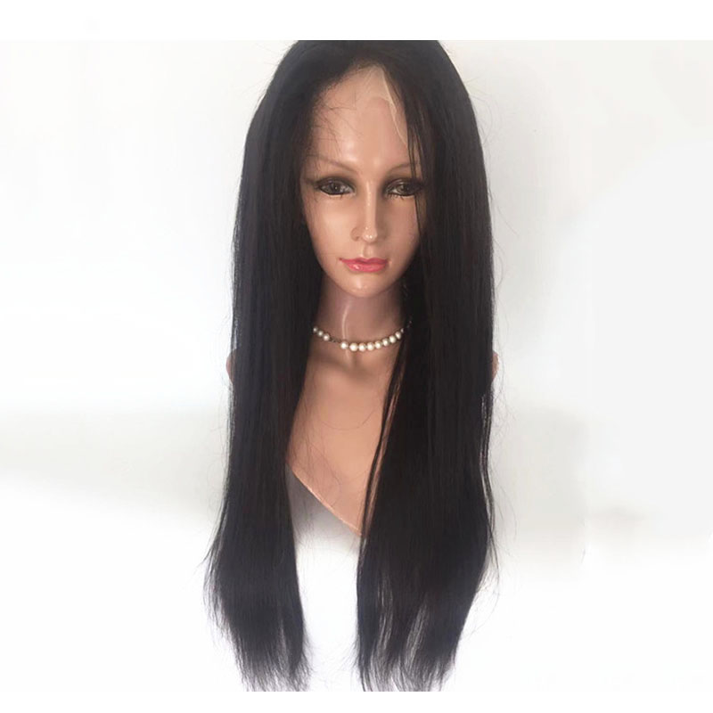 Human hair glueless full lace wig pre pluked wig, long straight wig with baby hair for women YL297 